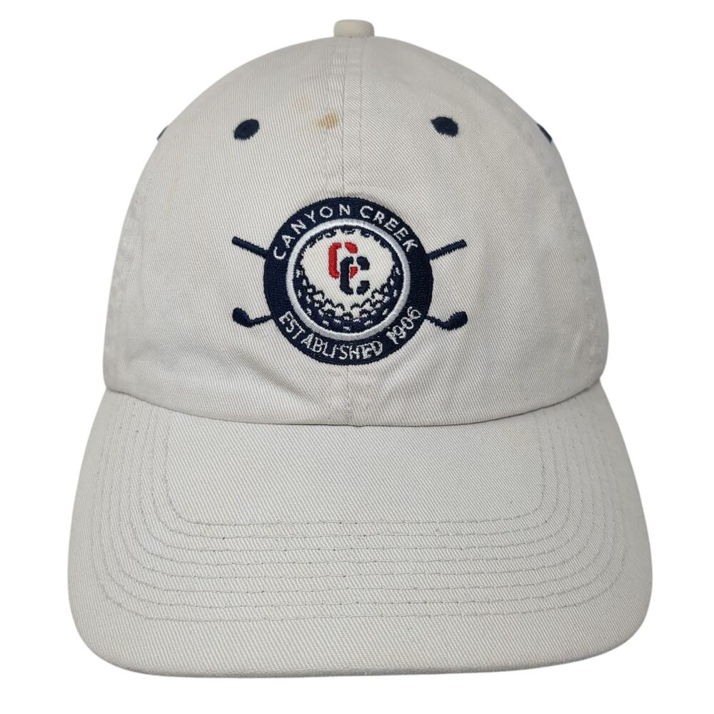 Canyon Creek Golf Slideback Baseball Cap Beige One Size Adjustable BSW Headworks